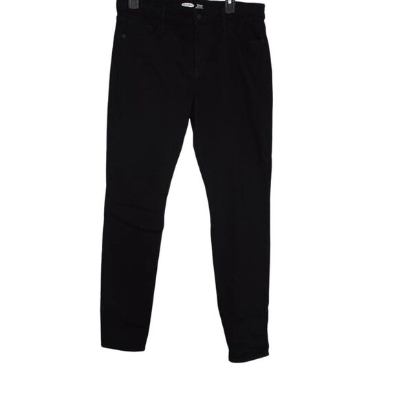 Old Navy Women's Size 12 Black Rockstar Super Skinny Built in Warm Jeans - Picture 1 of 5